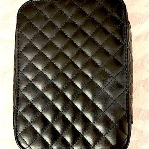Trish McEvoy Black Quilted Planner Cosmetic Case